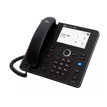 AudioCodes Teams C455HD IP-Telefon PoE GbE schwarz mit integriertem BT und Dual-Band-WLAN