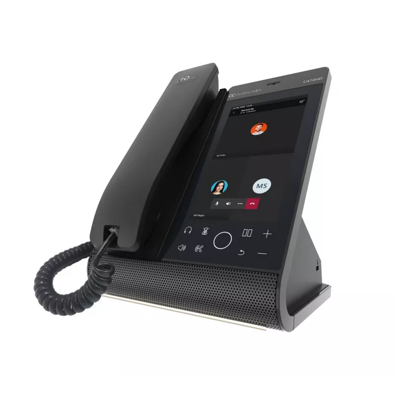 IP-Telefon AudioCodes Teams C470HD PoE GbE Kabelgebundenes Handgerät Android