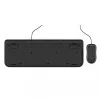 Incase Designed by Microsoft Wired Desktop 600 Tastatur, Maus inklusive, Universal USB, QWERTY, Deutsch, Schwarz