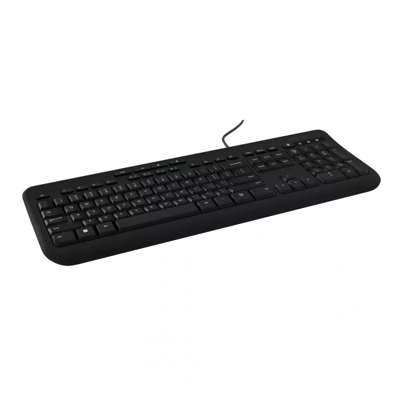 Kabelgebundene Full-Size-Tastatur Incase Designed by Microsoft Wired 600 — USB, QWERTY, UK-Englisch, Schwarz