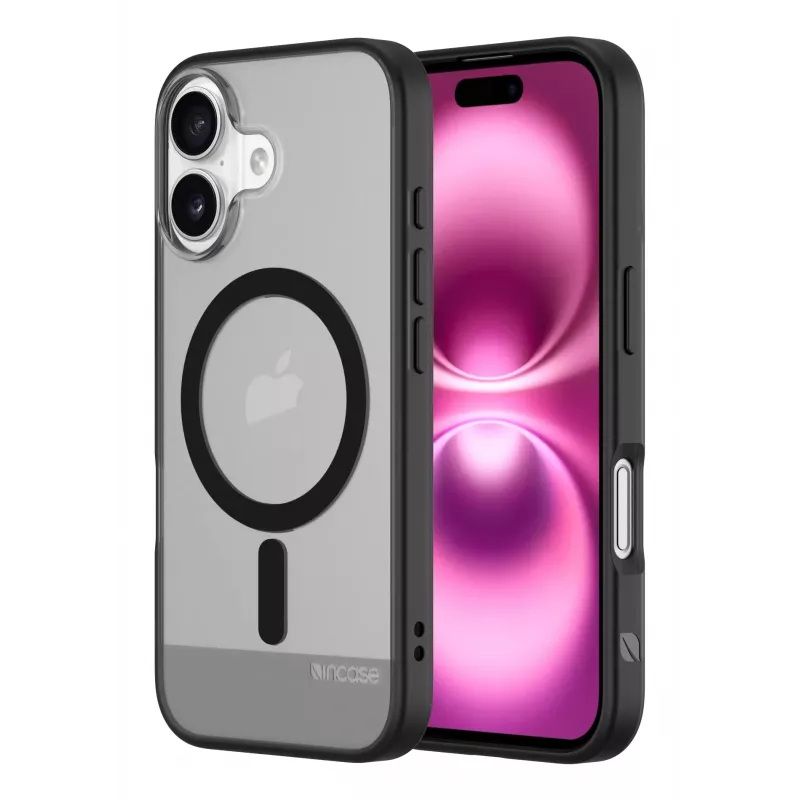 Incase INPH190401-BLK Slim Case für iPhone 16, MagSafe, Schwarz