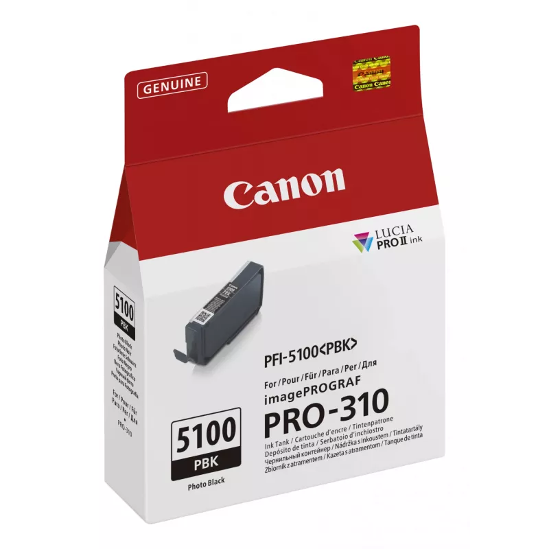 Canon PFI-5100 PBK Tintenpatrone 1 Stück Original FotoSchwarz