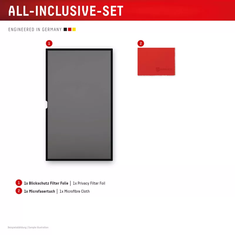 Displex PRIVACY SAFE abnehmbarer 2-Wege-Sichtschutzfilter für iMac 24 Zoll M1 (2021)/ M3 (2023)/ M4 (2024)