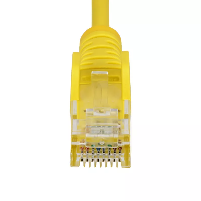 StarTech.com 2m Gelb schlank CAT6 Ethernet Kabel, Snagless, 100W PoE, UTP, LSZH, 28AWG Pure Bare Copper Wire, schlank RJ45 Network Patch Cord w/Strain Reliefs, Individually Tested