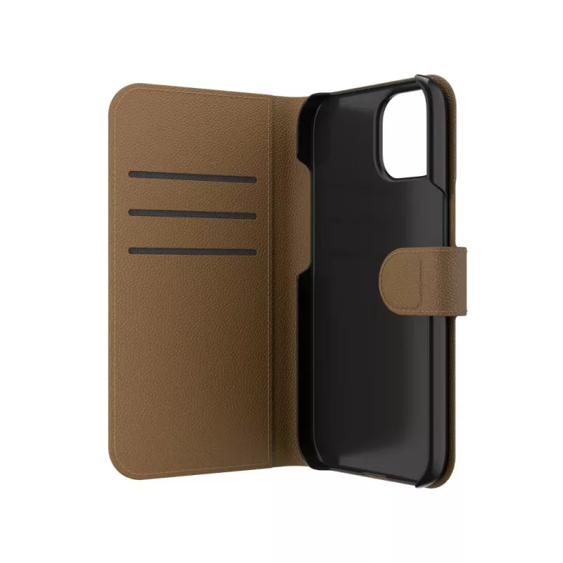 ZAGG 702314850 Folio Flip-Hülle für Apple iPhone 16e/15/14/13, Kunstleder, braun