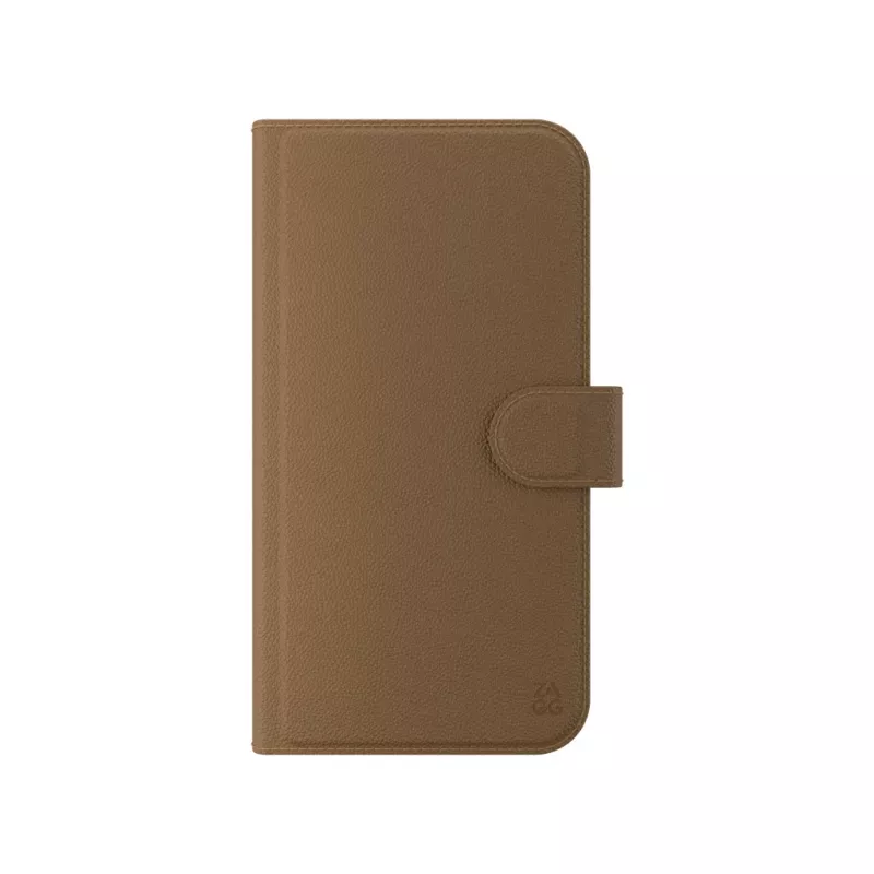 ZAGG 702314850 Folio Flip-Hülle für Apple iPhone 16e/15/14/13, Kunstleder, braun