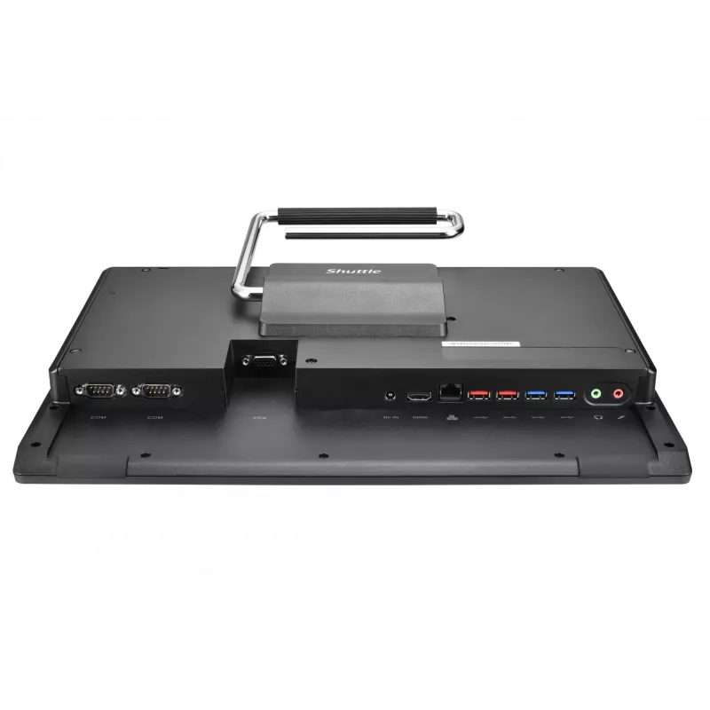 Shuttle P55U All-in-One-Barebone, 15,6 Zoll Touchscreen, Celeron 7305, WLAN, HDMI, 2x COM, 90 W, Schwarz