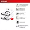 Displex Full Cover Kameralinsen-Schutzglas iPhone 17 Pro Max, 10H, Kompletter Kameraschutz, Schnellmontage, 2er-Pack
