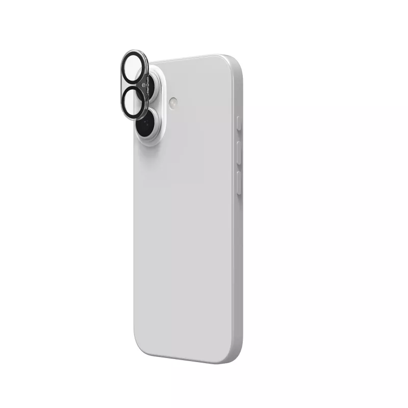 ZAGG InvisibleShield Glass Elite Kameraobjektivschutz für Apple iPhone 16/16 Plus, Schwarz