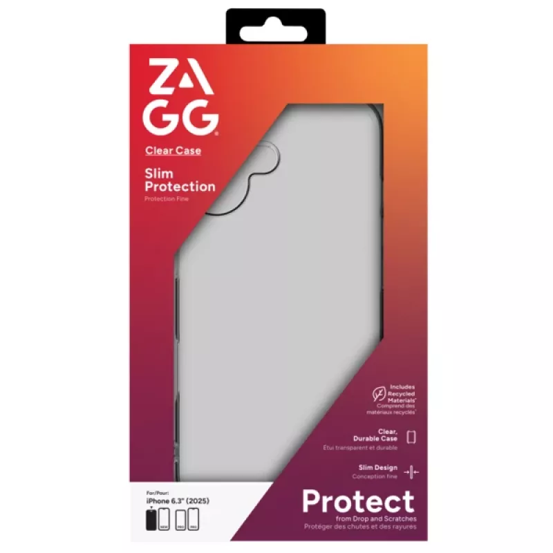 ZAGG 702319251 Clear Case für Apple iPhone 17, TPU, Transparent
