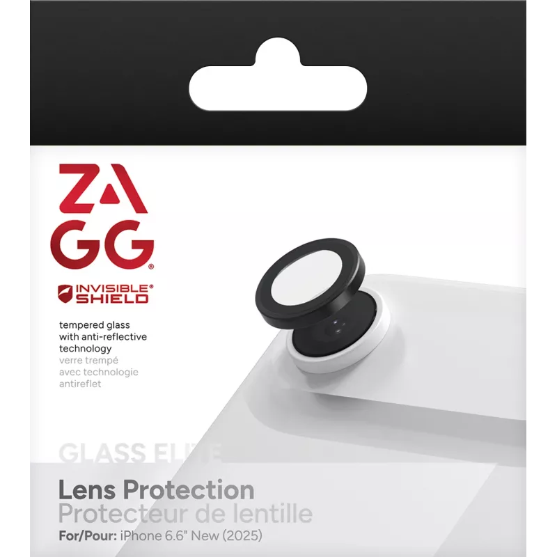 ZAGG InvisibleShield Premium Glass CameraRing 200118679 Kameraobjektivschutz für Apple iPhone Air, schwarz