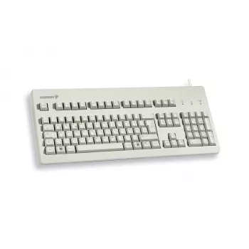 CHERRY G80-3000 Schwarz SWITCH, Tastatur, kabelgebunden, hellgrau, USB/PS2 (QWERTY - UK)
