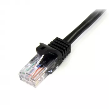 StarTech.com Cat5e Patchkabel mit snagless RJ45-Steckern – 3 m, Schwarz
