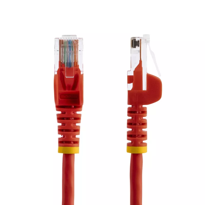 StarTech.com Cat5e Ethernet Patchkabel mit rastnasenfreien RJ45-Steckern – 5 m, Rot