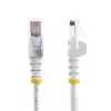 StarTech.com Cat5e Ethernet-Patchkabel mit snagless RJ45-Steckern – 7 m, Weiß