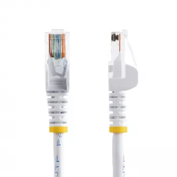 StarTech.com Cat5e Ethernet-Patchkabel mit snagless RJ45-Steckern – 7 m, Weiß
