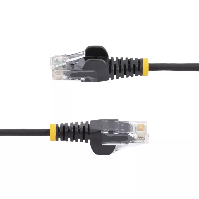 StarTech.com 0,5 m CAT6 Kabel – schlank – rastnasenschutz – RJ45 Stecker – Schwarz