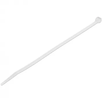 StarTech.com 8 Zoll (20 cm) Kabelbinder – 1/8 Zoll (4 mm) breit, 2-1/8 Zoll (55 mm) Bündeldurchmesser, 50 lb (22 kg) Zugfestigkeit, selbstsichernde Nylon-Kabelbinder mit gebogener Spitze – 94V-2/UL-gelistet, 1000er-Pack – Weiß