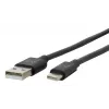 Mobilis 020013 Energia USB-A auf USB-C Kabel, 1 m, Schwarz