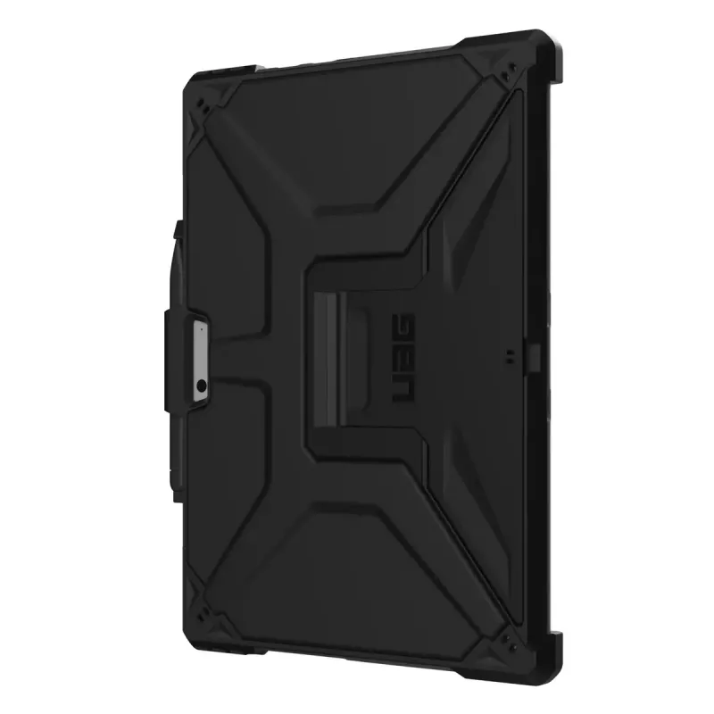Urban Armor Gear UAG Metropolis SE 324015114040 Hülle für Microsoft Surface Pro 9/10/11, mit Standfuß und Schultergurt, Schwarz