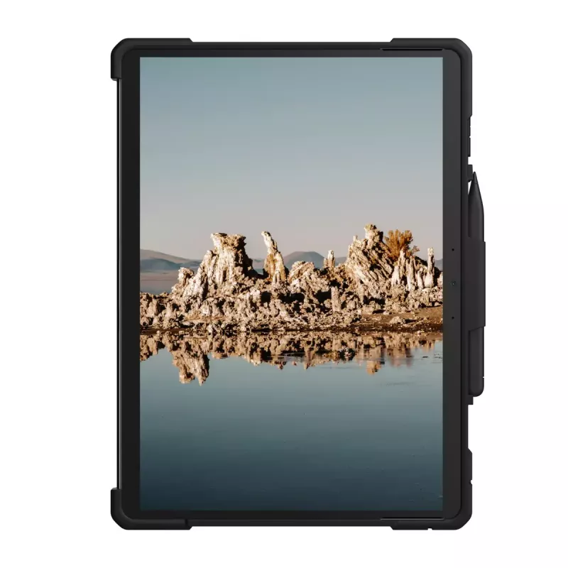 Urban Armor Gear UAG Metropolis SE 324015114040 Hülle für Microsoft Surface Pro 9/10/11, mit Standfuß und Schultergurt, Schwarz
