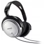 Philips SHP2500/10 kabelgebundene ohrumschließende TV-Kopfhörer, 9 - 23000 Hz, 32 Ohm, 6 m Kabel, 3,5/6,3-mm-Klinkenstecker, Schwarz/Silber
