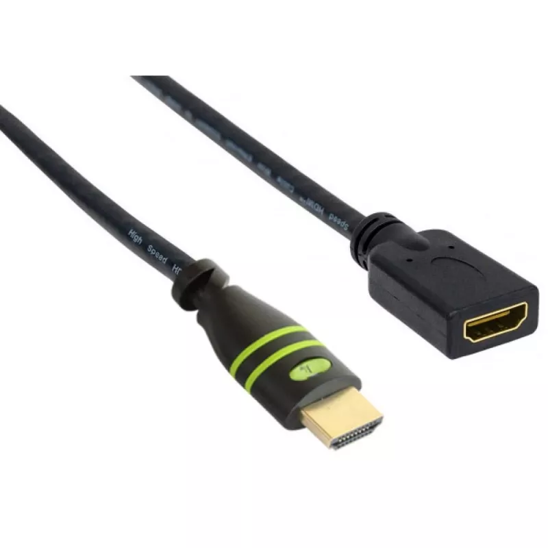 Techly ICOC-HDMI-4-EXT018 High-Speed-HDMI-Verlängerungskabel mit Ethernet