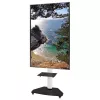 Techly Bodenständer mit Ablagewagen TV LCD/LED/Plasma 37-70 Zoll Weiß