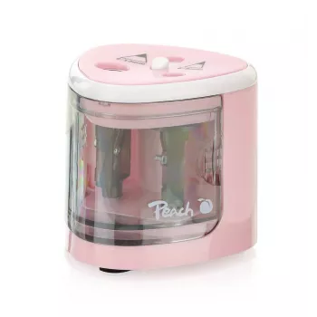 Peach PO102 Elektrischer Anspitzer Rose, Weiß