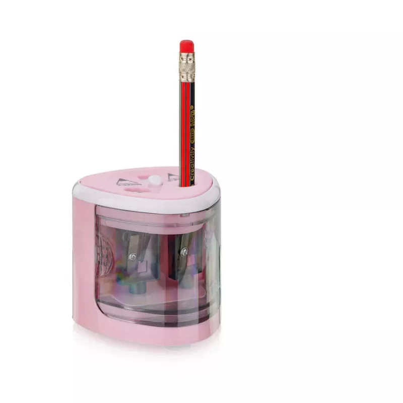 Peach PO102 Elektrischer Anspitzer Rose, Weiß