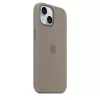 Silikonhülle Apple iPhone 15 MagSafe Clay Cover Braun