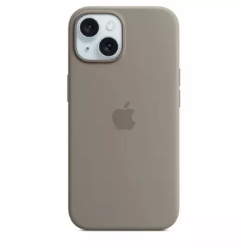 Silikonhülle Apple iPhone 15 MagSafe Clay Cover Braun