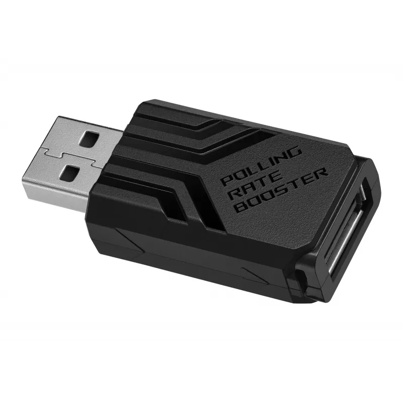 ASUS ROG AC09 90MP03T0-BRUA00 Polling Rate Booster für Maus und Tastatur, bis zu 8000 Hz, Schwarz