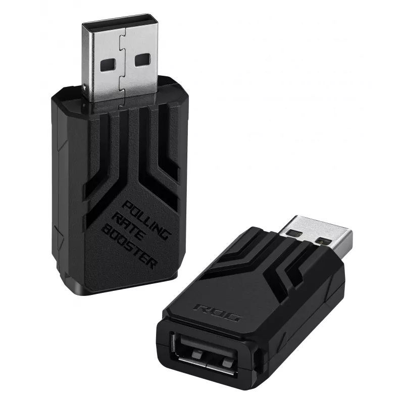 ASUS ROG AC09 90MP03T0-BRUA00 Polling Rate Booster für Maus und Tastatur, bis zu 8000 Hz, Schwarz