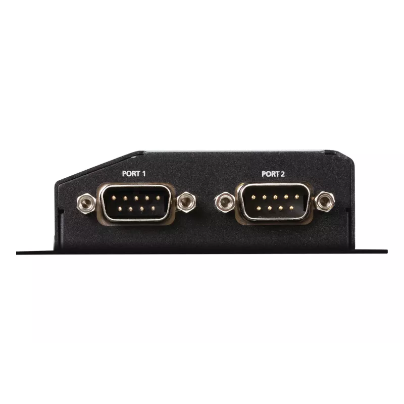 ATEN Altusen SN3002P Geräteserver, 2 Anschlüsse RS-232, 100Mb LAN, auf Tisch/Wand/DIN-Schiene montierbar
