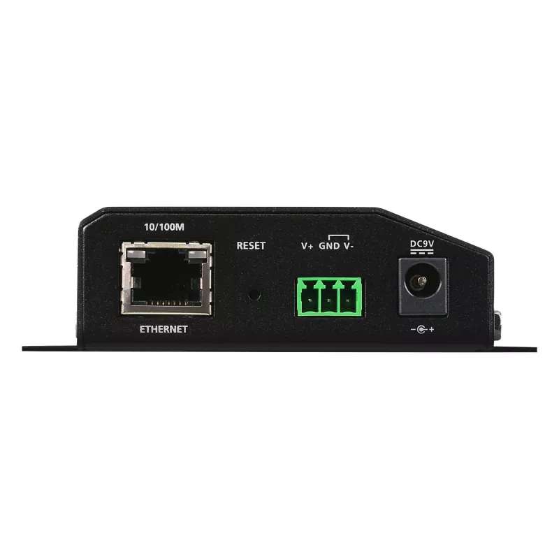 ATEN Altusen SN3002P Geräteserver, 2 Anschlüsse RS-232, 100Mb LAN, auf Tisch/Wand/DIN-Schiene montierbar