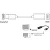 Techly IADAP-DP-HDMIF8K aktiver DisplayPort-1.4-(M)-auf-HDMI-(F)-Adapter, 8K, schwarz
