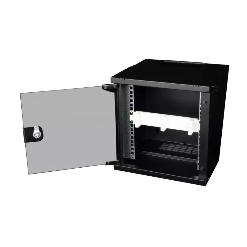 Equip EZMR-10-G 10-Zoll 1U Kabelführungspanel mit Ringen, Hellgrau