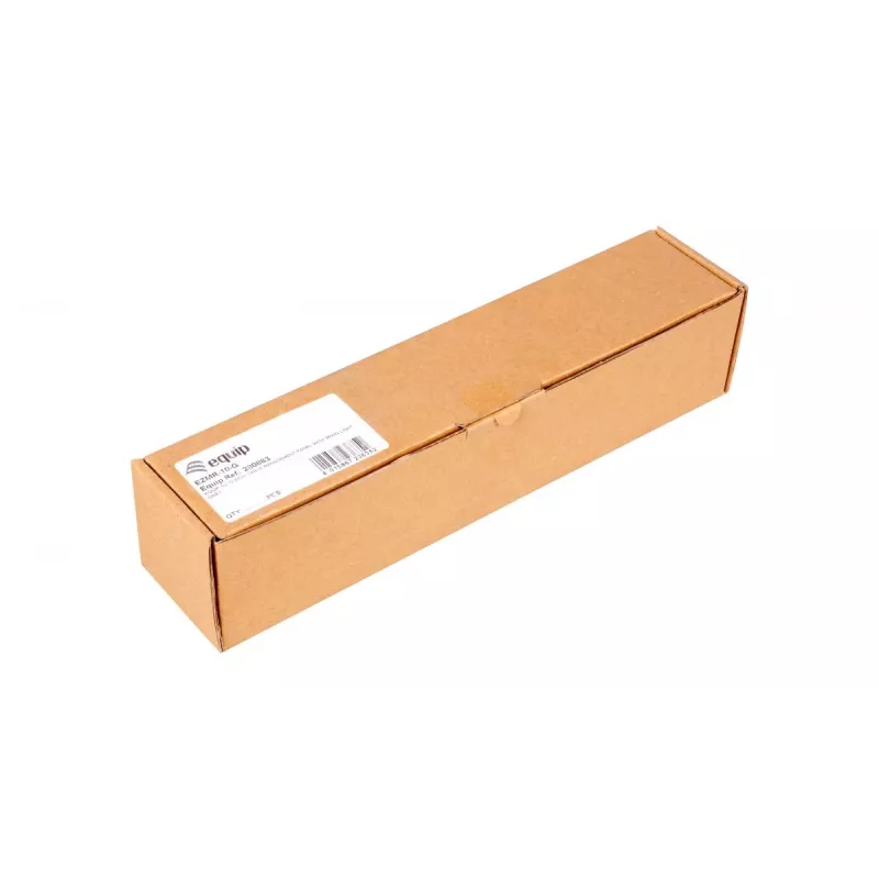 Equip EZMR-10-G 10-Zoll 1U Kabelführungspanel mit Ringen, Hellgrau