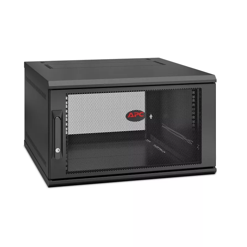 APC NetShelter WX AR106SH6, 6U, 19-Zoll-Patchschrank, Wandmontage, vormontiert, 600 mm tief