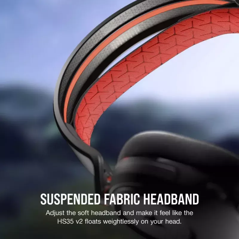 Corsair HS35 v2 Kabelgebundenes Gaming-Headset, Rot
