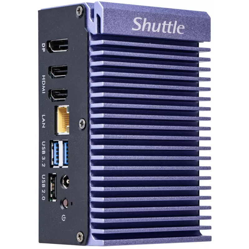 Shuttle Edge PC SPCEL12 Industrie-Mini-PC, Intel Celeron J6412 2 GHz, USFF 0,46 l, HDMI, DisplayPort, Kartenleser