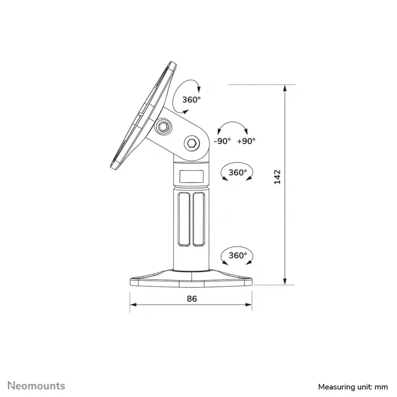 Neomounts SPEAKER-W100 Lautsprecherhalterung - universell - voll beweglich