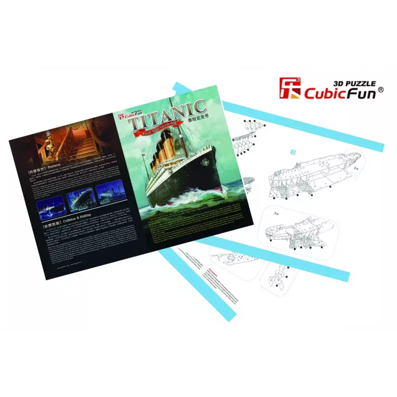 CubicFun T4011H Titanic Big 3D-Puzzle, 113 Teile