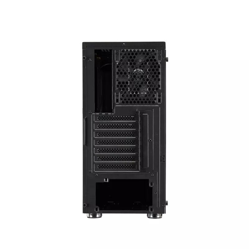 FSP CMT151 Midi-Tower-PC-Gehäuse, Schwarz