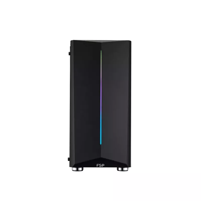 FSP CMT151 Midi-Tower-PC-Gehäuse, Schwarz