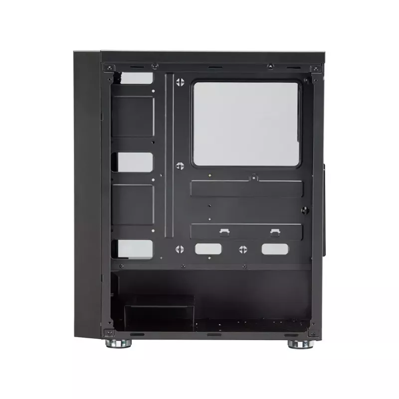 FSP CMT151 Midi-Tower-PC-Gehäuse, Schwarz