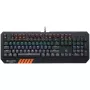 Canyon Hazard GK-6 kabelgebundene Multimedia-Gaming-Tastatur, RGB, 104 Tasten, US/RU, schwarz