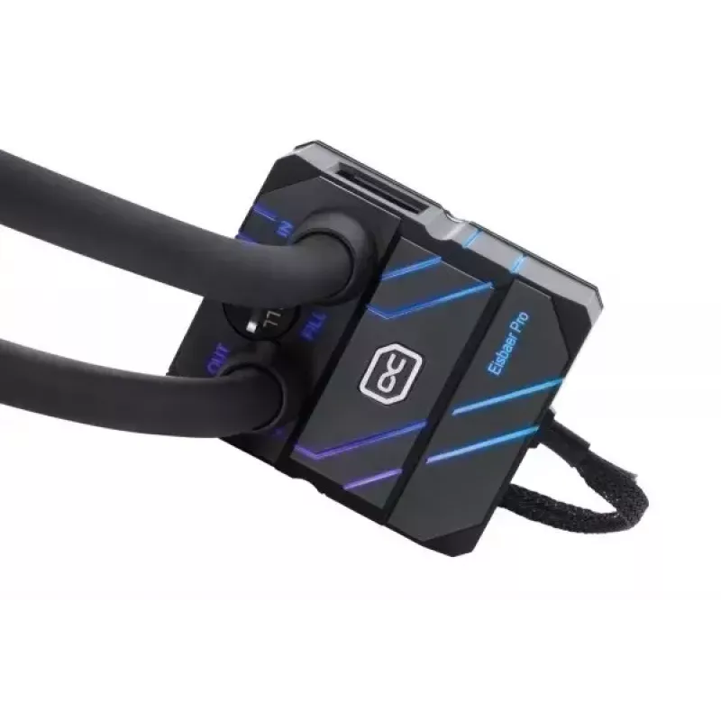 Flüssigkeitskühlungsset Alphacool Pro Aurora 420 CPU AIO 14 cm Schwarz Weiß