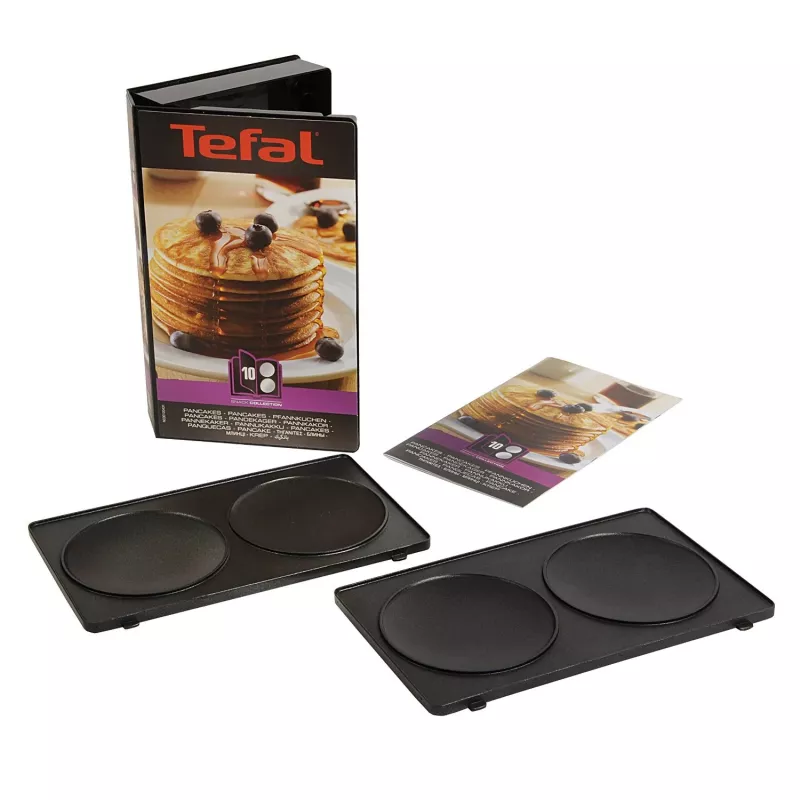 Tefal XA801012 Pancake-Platten für Sandwichmaker SW852, Schwarz